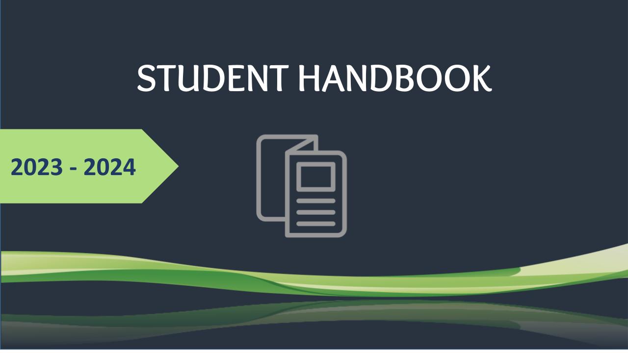 Student handbook area